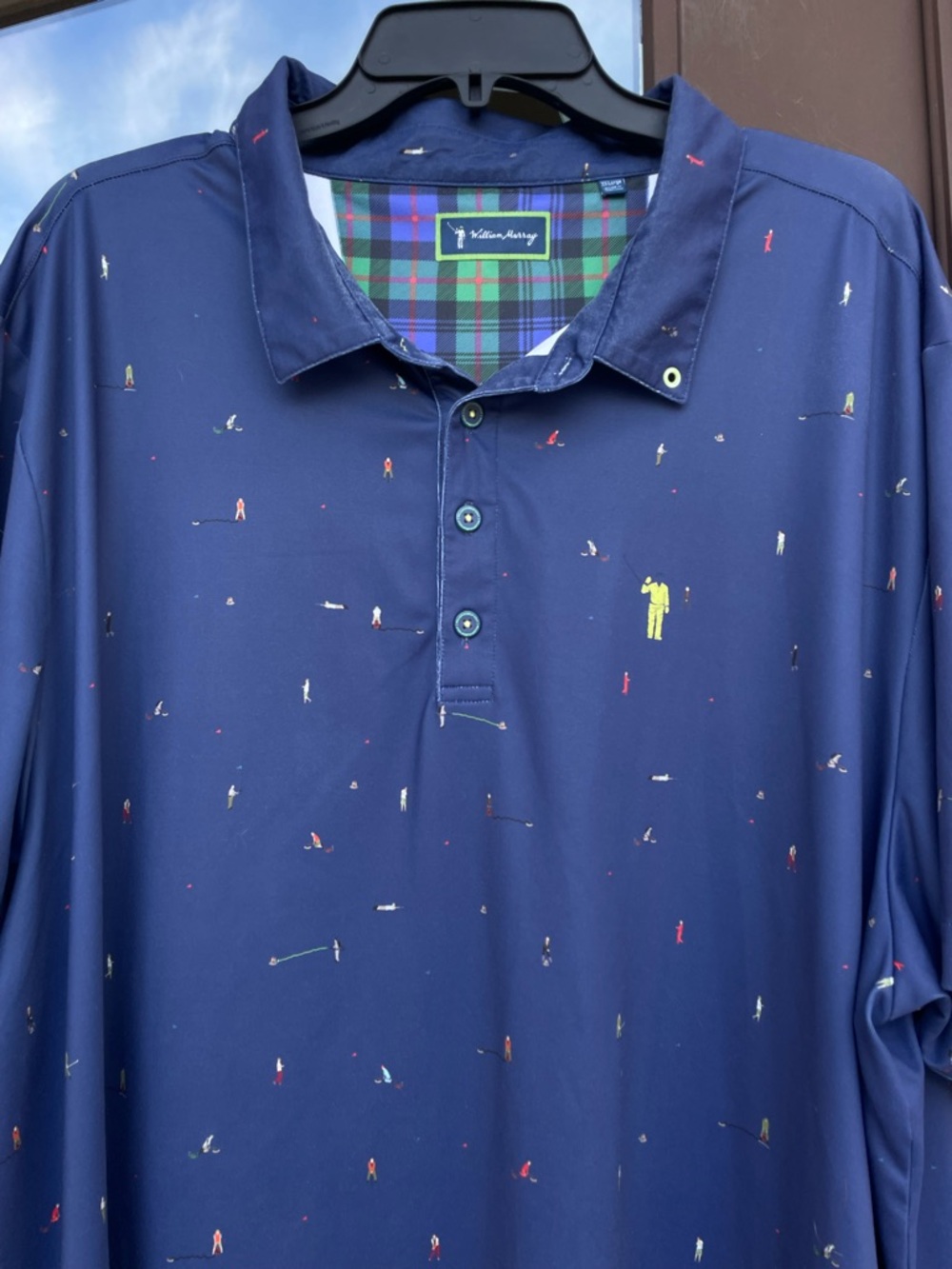 William Murray Blue Golf Polo XXL